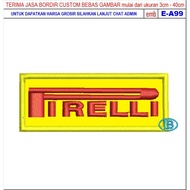 HD-108 PIRELLI MOTORCYCLES/RACING/CLUB EMBROIDERY PATCH