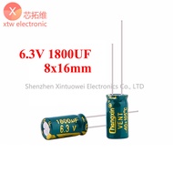 20Pcs/lot Electrolytic Capacitor 6.3V 1800UF Computer Motherboard 8x16mm High Frequency Low Impedanc