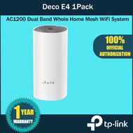 TP-Link Deco E4 AC1200 Dual Band Router Whole Home Mesh Wi-Fi System(1 Pack)Router