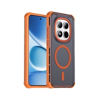 Original MagSafe Magnetic Case Matte Translucent Armor Cover for Redmi Note 15 15A 15C A7 Pro Plus