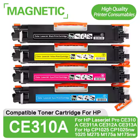 CE310A Compatible Toner Cartridge For HP Laserjet Pro CE310A CE311A CE312A CE313A For HP CP1025 CP10