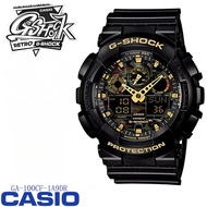 ของแท้ Casio G-Shock Watch for men นาฬิกา รุ่น GA-100CF-1A9DR นาฬิกาข้อมือผู้ชาย สายเรซิ่น กันกระแทก กันน้ํา 100% สีดํา  รับประกัน 1 ปี