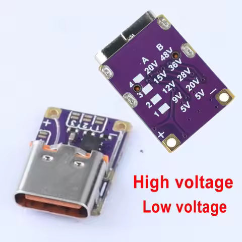 Type-C PD3.0 PD3.1 QC3.0 Decoy Fast Charge Module DC 5V/9V/12V/15V/20V/28V/36V/48V Voltage Trigger P