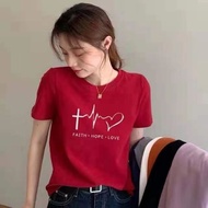 Jesus christian faith tshirt unisex fashion FAITH HOPE LOVE