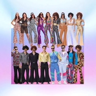 Retro disco disco Costume 70s Hippie Elvis Halloween Bar Rock Song Performance Costume 3191