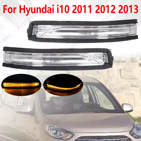 LED Turn Signal Light Outside Rearview Door Side Mirror Signal Light Lamp For Hyundai i10 2011 2012 