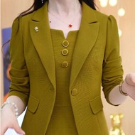 blazer woman sharara suit plus size Women's Suit Jacket dress suit Autumn New Fashion Elegant All-match Suit Skirt Two-piece Set