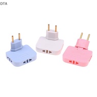 DTA Adjustable EU Extension Plug Electrical Adapter 3 In 1 Adaptor 180 Degree Rotation For Mobile Ph