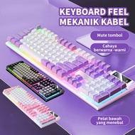 K500 Semi Gaming With Rgb Mechanical Keyboard Light