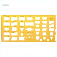 VA K Resin Flow Chart Symbol Drafting Template Ruler Stencil Measuring Tool Student