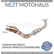 Yamaha NVX NVX155 OEM Exhaust Manifold Piping Powerbomb 51mm Fitting