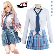 [LXYH- COSER KING] Anime My Dress-Up Darling Kitagawa Marin Gojo Wakana Cosplay JK โรงเรียนเครื่องแบบชุดกะลาสีผู้หญิง Fancy Outfit Anime Halloween Costume