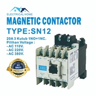 MAGNETIC CONTACTOR CNE SN-12 20A 3 KUTUB
