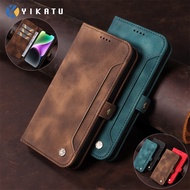 Retro Leather Wallet Samsung A81 A51 A71 M60S M40S M70S Note 9 20 10 Plus Ultra Lite Business Flip Case Bracket Card Bag Magnetic Close Cover