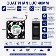 Radiator fan 12v 0,41a 40x40x20mm