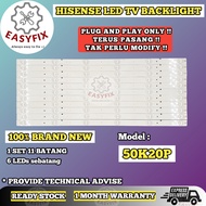 50K20P HISENSE 50" LED TV BACKLIGHT (LAMPUT TV) 50 INCH