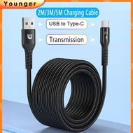 66W Fast Charging Data Cable Length 2m/3m/5m Ultra Long Charging Cable USB to Type-C Braided Data Ca