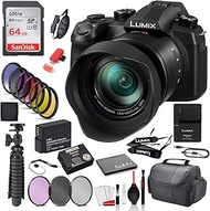 Panasonic Lumix DC-FZ1000 II Digital Camera (DC-FZ1000M2) with Accessory Bundle SanDisk 64gb SD Card + 9PC Filter Kit + 12" Tripod + More