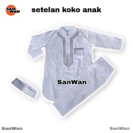 Boys' Suit White Pakistanikoko for Boys Long Sleeves Ages 1-12 Years Pay on Delivery Q1I2 cool motif