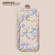 Suitable for Apple 15 Phone Case New Style 16plus Bow 14promax Soft Silicone iPhone17 All-Inclusive 