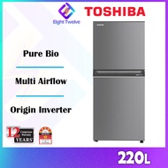 (FAST DELIVERY) Toshiba Refrigerator 5 Star Inverter 2 Doors fridge 270L/310L | Peti Sejuk GR-RT230 