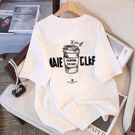 YUYU STUDIO ins style MAIE CLKP letter coffee cup design t-shirt top | 100% Original Distro Women's 
