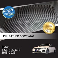 BMW 5 SERIES G30 ( 2018 - 2023 ) Karpet Bonet Kulit PU PREMIUM QUALITY PU Leather Boot Carpet