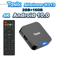 vsfr Tanix TX1 10 TV Box 2.4G WIFI 4K HDR 3D 8GB 16GB Allwinner H313 Quad Core Global Media Player T