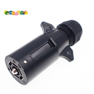 RV 7 Pin Trailer Plug Trailer Plug Trailer Wiring Plug Detachable 7 Way Round RV-Style Trailer Side 