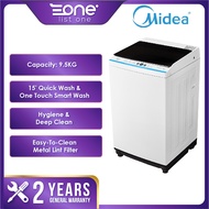 【Own Truck Delivery】Midea 9.5KG Fully Auto Washing Machine MA100W95/WK/E | Anti Mite | Klang Valley 