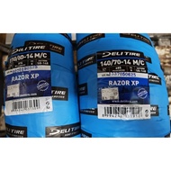 Deli Razor XP Sb-148 Scooter Tubeless Tyre For Yamaha NVX155 V1 / V2 110/80-14 ( Front )/ 140/70-14 
