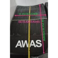 21 INCH X 38 INCH LORRY TRUCK TRAILER PVC MUDFLAP/GETAH TAYAR(AWAS)(PRICE FOR 1PC)
