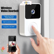 EWEA Phone Video Door Bell, Safe Remote Monitoring Wireless Doorbell, Useful Security System Doorbell Camera