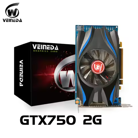VEINIDA Video Card gtx 750 2GB 128Bit GDDR5 Graphics Cards GTX 750 2gb Desktop PC For nVIDIA Geforce
