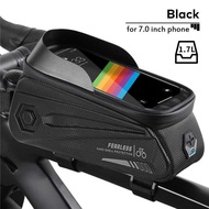 West Biking Bicycle Bag MTB Roadbike Frame Waterproof Smartphone 7 Inch