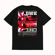 KARIMAKE T-Shirt Distro Unisex Car Image FERRARI F40 RED LBWK LIBERTY WALK