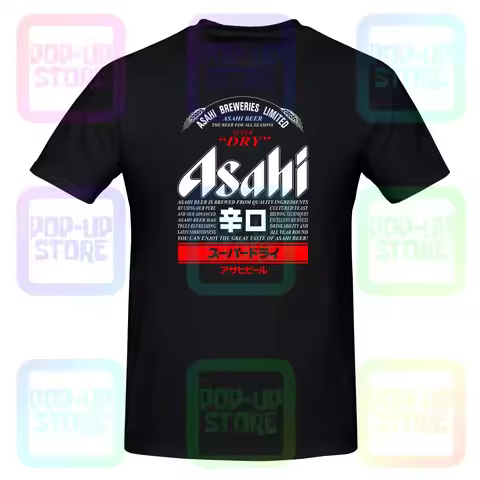 Asahi Beer Japanese Shirt T-shirt Tee New Unisex Vintage Streetwear