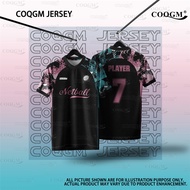 COQGM Officiai- Full sublimation Netball Jersey Custom Name T-Shirt Lelaki Malaysia Team Outdoor Spo