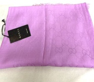 (意大利購入) Gucci Pink Scarf  版滿Gucci粉紅色圍巾