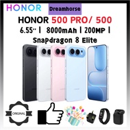 【2025new】HONOR 500 PRO Snapdragon 8 Elite/HONOR 500 6.55‘’ 8000mAh Snapdragon 8s Gen 4 AMOLED 200MP