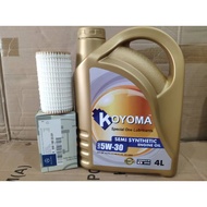 MERCEDES BENZ W210 V6 A0001802309 OIL FILTER + KOYOMA 5W30 SEMI SYNTHETIC ENGINE OIL