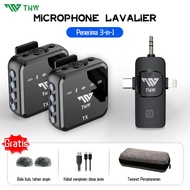 TNW N12/N13 Wireless Microphone Clip On 2 Mikrofon Clip On Lavalier Clip On Mic Wireless Mikrofon Hp