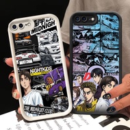 A-39 Initial D Case for iPhone 6S SE 2020 2022 8 7 6 Plus Black White