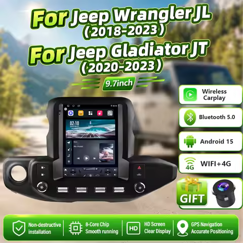 android auto car intelligent systems 9.7 Inch For Jeep Wrangler 2018 Wireless Carplay Android Auto R