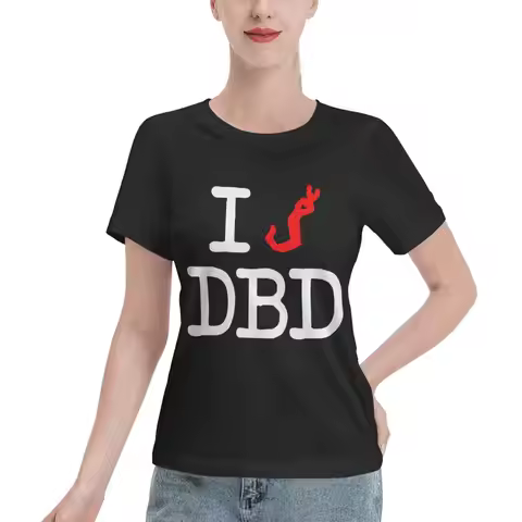 Popular On Social I Hook Dead By Daylight (White Text) Women's T-shirt Preppy Crew Neck T-Shirt