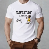 Anthony Davis T-Shirt Toy with Thick Eyebrows Short Sleeve Lakers Jersey Basketball No. 3 Casual Men