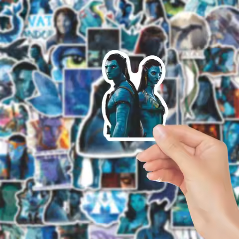 65PCS Avatar 3 Fire and Ash Movie Stickers PVC Decals Toys DIY Decoration Waterproof Skateboard Lugg