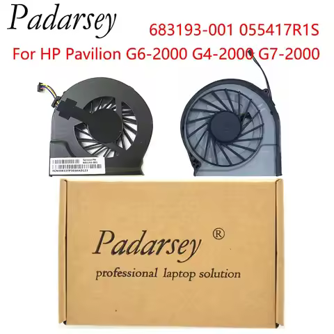 Padarsey Replacement CPU Cooling Fan for HP Pavilion G6-2000 G4-2000 G7-2000 Series Laptop 683193-00