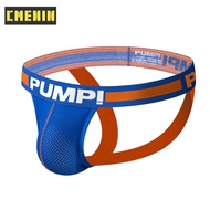 CMENIN PUMP (1 Pieces) Patchwork เส้นใยนมผู้ชายชุดชั้นในชาย Thong Mens Jockstrap ยอดนิยม Thongs Jockstrap Men G strings ชุดชั้นใน H115