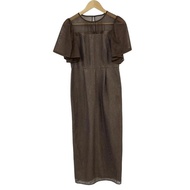 Aimer Dress dark Brown Lace Women Short sleeves Direct from Japan Secondhand